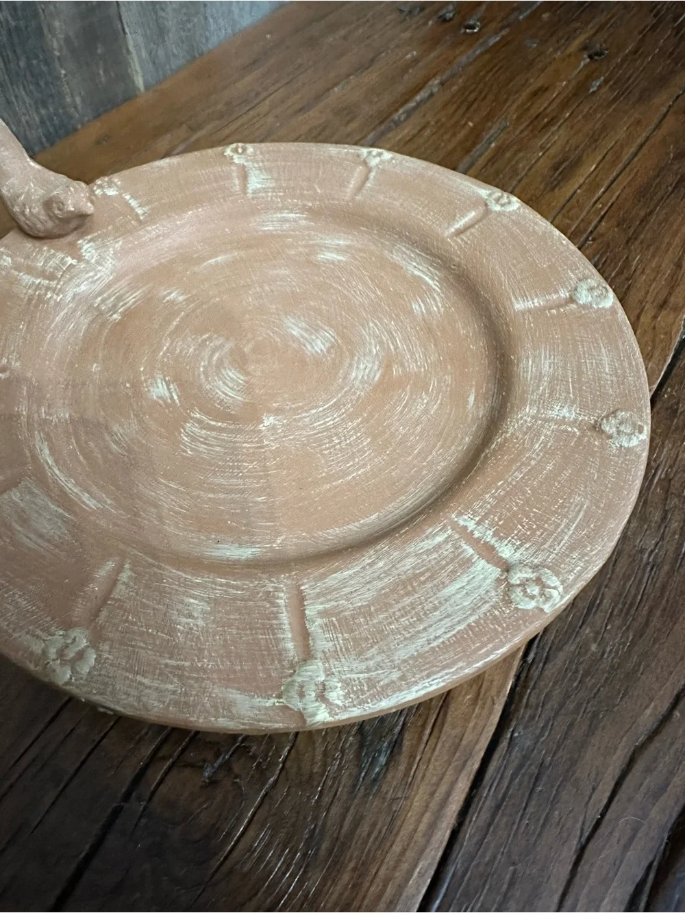 The White Barn Candle Co. Terra Cotta Candle Holder Bird Bath #1 - Picture 8 of 16